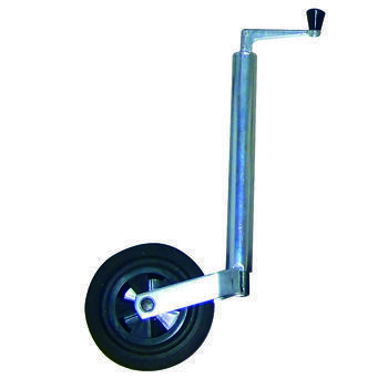 Roue Jockey télescopique pour remorque : Roue pleine avec fût diamètre 42 mm