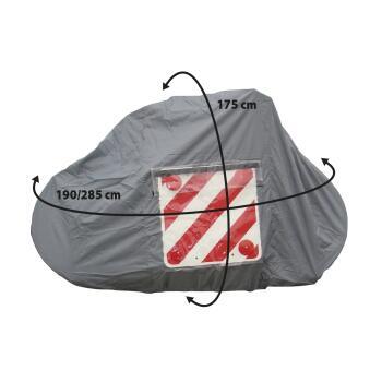 Housse de protection pour porte-vélo de camping-car : Pour 2-3 vélos - Coloris gris