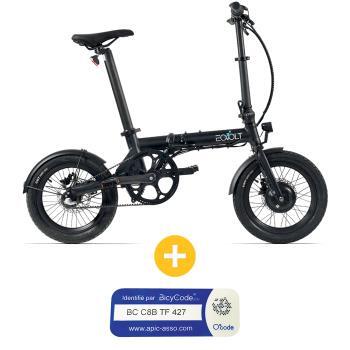 VELO A ASSISTANCE ELECTRIQUE CITY X NOIR+ MARQUAG+DECL BICYCODE