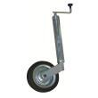 Roue Jockey télescopique pour remorque : Roue tôlée avec fût diamètre 60 mm Optima