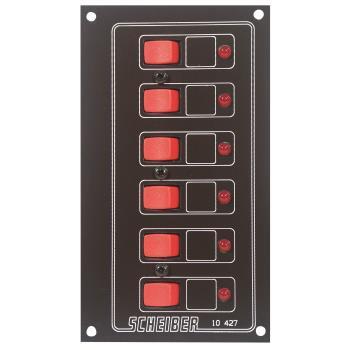 Panneaux à disjoncteurs thermiques auto-réarmables : 6 circuits