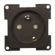 Prise 220 Volts française : Coloris : Marron 