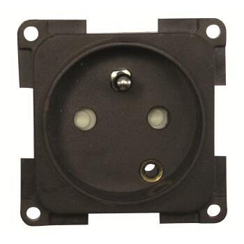 Prise 220 Volts française : Coloris : Marron