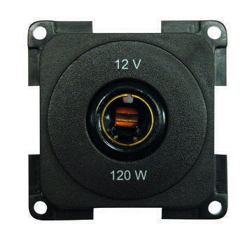 Prise 12 Volts diamètre 12 mm : marron