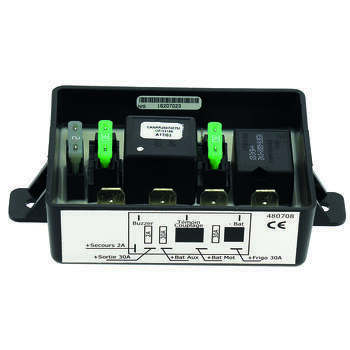 Coupleur séparateur pour batteries : Modèle : 2 batteries 3 sorties