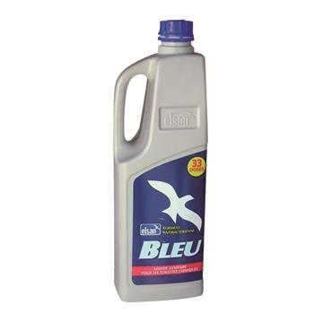 Produit sanitaire bleu concentré