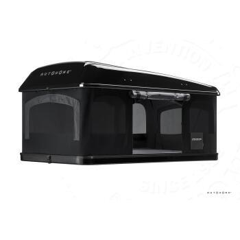 Tente de toit Maggiolina Grand tour 360° : Small X-Long coloris carbone coque Blackstorm