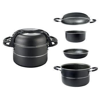 Popote en aluminium 8 pièces pour camping-car