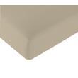 Drap housse en Lyocell : Beige 160 x 200 cm pour lit central Incasa