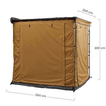 Extension pour store latéral : 200 cm coloris Camel