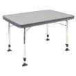 Table rectangulaire grise : AL-245 en aluminium 80 x 60 cm Crespo