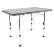 Table rectangulaire grise : AL-247 en aluminium 110 x 70 cm Crespo