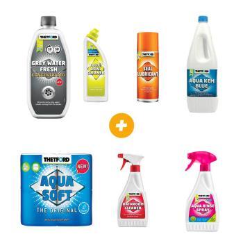 Pack Grey Water + Aqua + Nettoyant + Cleaner + Spray