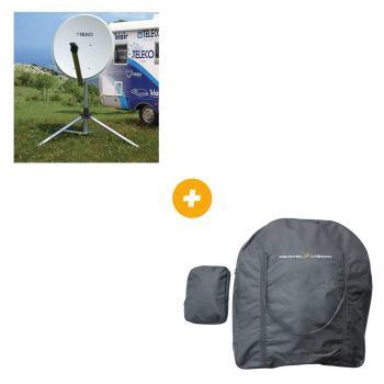 ANTENNE SAT + SAC DE TRANSPORT