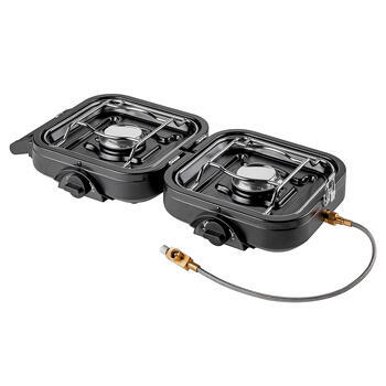 Réchaud à gaz pliable 2 feux pour camping