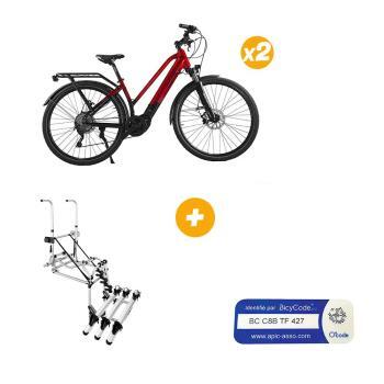 2 VAE Cote CV200 Bleu 19 p + Porte Vélos