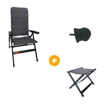 Pack Fauteuil + Repose tête et jambes