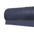 Rideau de porte en similicuir : 60 x 200 cm coloris bleu Curtina4U