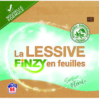Lessive en feuilles : 64 lavages