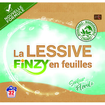 Lessive en feuilles : 32 lavages