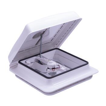 Lanterneau 28x28 avec ventilateur : Blanc