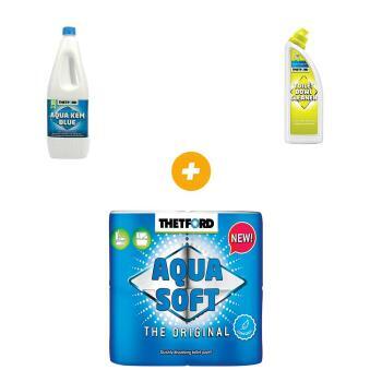 Pack Aqua Kem + Aqua soft +  Nettoyant pour cuvette