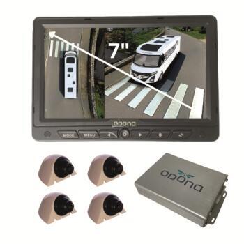 Caméra 360° Drone View pour camping-car  : Blanc avec Moniteur 7 pouces
