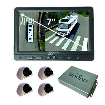 Caméra 360° Drone View pour camping-car  : Blanc avec Moniteur 7 pouces