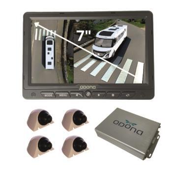 Caméra 360° Drone View pour camping-car  : Blanc avec Moniteur 7 pouces