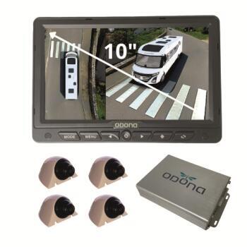 Caméra 360° Drone View pour camping-car  : Blanc avec Moniteur 10 pouces