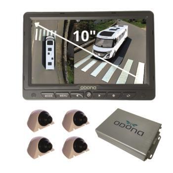 Caméra 360° Drone View pour camping-car  : Blanc avec Moniteur 10 pouces