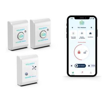 Pack alarme Squidd Home et Move : 2 Home et 1 Move