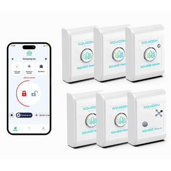 Pack alarme Squidd Home et Move : 5 Home et 1 Move