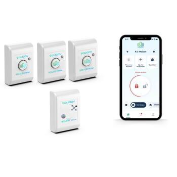 Pack alarme Squidd Home et Move : 3 Home et 1 Move