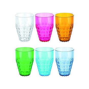 Set de 6 verres bas Tiffany
