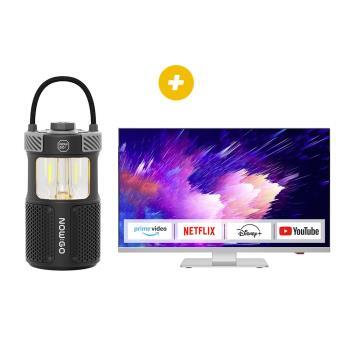 Lampe / enceinte de camping rechargeable Follow Light F1 +  Téléviseur Smart TV WebOS Hub Borderless 24'' (60cm)