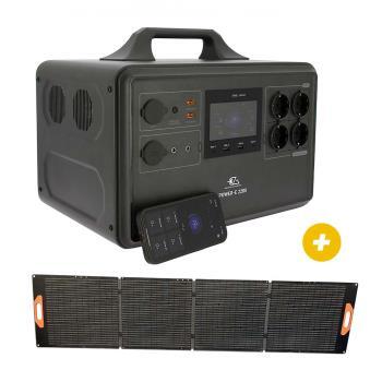 Power station E2200 + panneau solaire valise