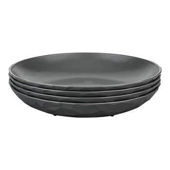 Lot de 4 assiettes à dessert Club : Gris