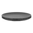 Lot de 4 assiettes plates Club : Gris Koziol