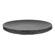 Lot de 4 assiettes plates Club : Gris Koziol