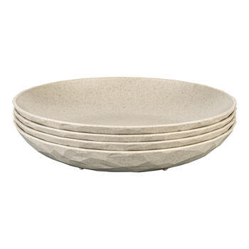 Lot de 4 assiettes à dessert Club : Beige