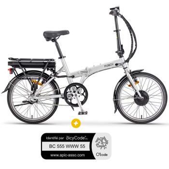 Pack VAE PF1 + étiquette : Pack VAE pliant PF1 Gris 10.4Ah + Marquage BicyCode