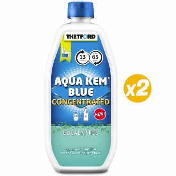 2 Aqua-Kem Bleus concentrés- Bleus eucalyptus