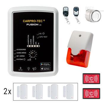 Alarme CarPro-Tec Fusion 4G LTE : Alarme Kit Camper Plus