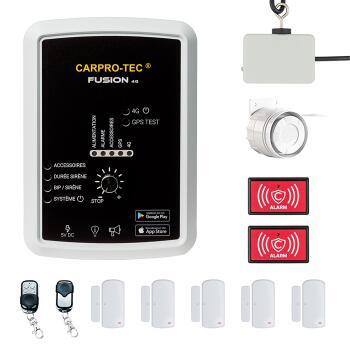 Alarme CarPro-Tec Fusion 4G LTE : Alarme Kit Vanlife Guard