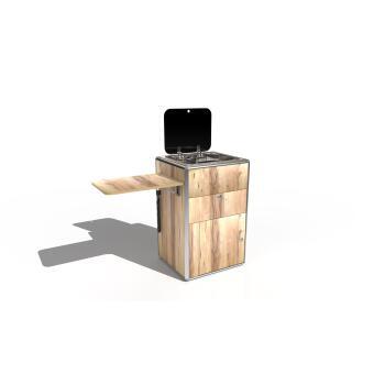 Blue mountain en bois stratifié cérusé 2 faces