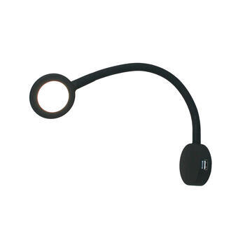 Spot flexible avec fonction de charge USB C Verona noir