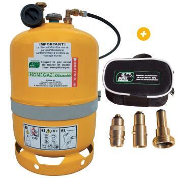 Kit GPL Homegaz Premium +  Kit d'adaptateurs Europe de recharge