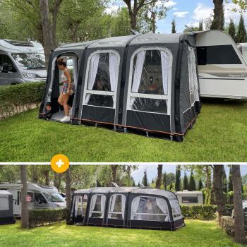 Auvent partiel gonflable Cassandra Air Longueur 260 cm + Extension Cassandra Air Extension droite