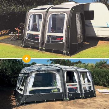 Auvent Guest Air 260 + Extension Guest Air à gauche